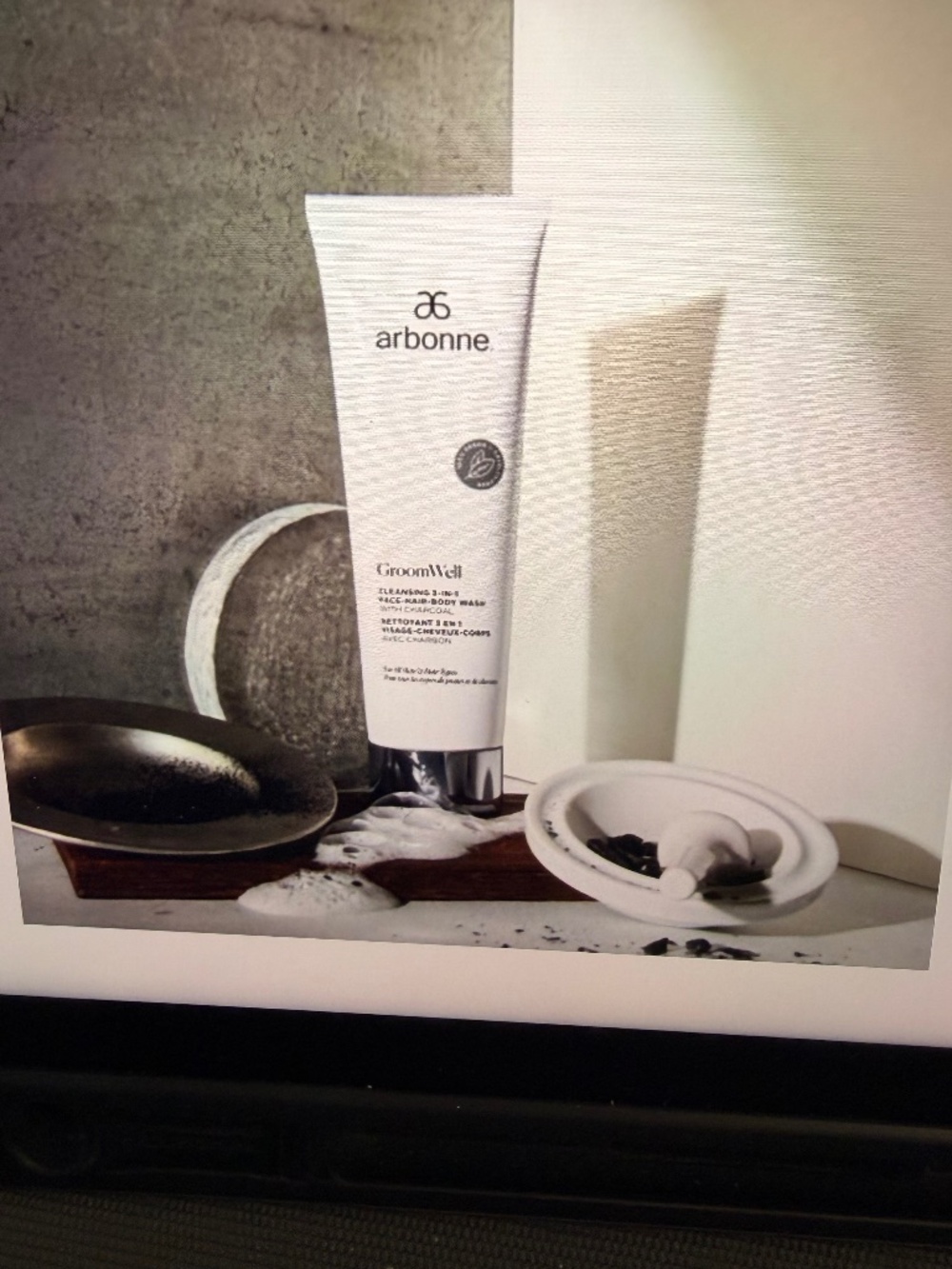 Arbonne GroomWell 3-in-1 Face-Hair-Body Wash